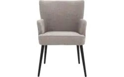 Goossens eetkamerstoel rob grijs stof - 8204698-01