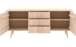 Goossens dressoir seppe wit eiken - 8204743-01