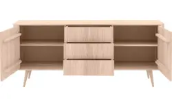 Goossens dressoir seppe wit eiken - 8204743-01