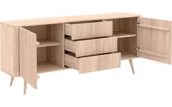 Goossens dressoir seppe wit eiken - 8204743-01