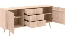 Goossens dressoir seppe wit eiken - 8204743-01