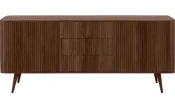 Goossens dressoir seppe donker bruin eiken - 8204744-01