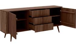 Goossens dressoir seppe donker bruin eiken - 8204744-01