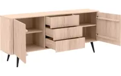 Goossens dressoir seppe wit eiken - 8204748-01