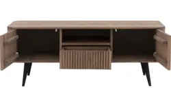 Goossens tv meubel seppe donker bruin eiken - 8204762-01