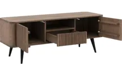 Goossens tv meubel seppe donker bruin eiken - 8204762-01