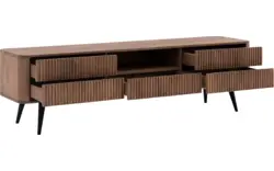 Goossens tv meubel seppe donker bruin eiken - 8204765-01