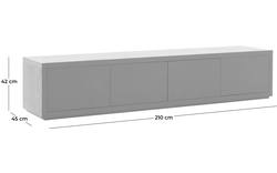 Goossens tv meubel barcelona zwart eiken - 8195387-01