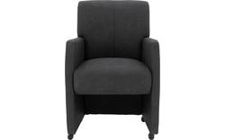 Goossens eetkamerstoel alex grijs microvezel - 8205428-02