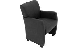 Goossens eetkamerstoel alex grijs microvezel - 8205428-02