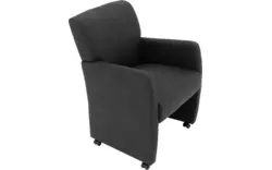 Goossens eetkamerstoel alex grijs microvezel - 8205428-02