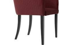 Goossens eetkamerstoel peda rood stof - 8205429-01