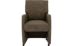 Goossens eetkamerstoel leen groen microvezel - 8205430-02