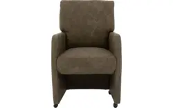 Goossens eetkamerstoel leen groen microvezel - 8205430-02