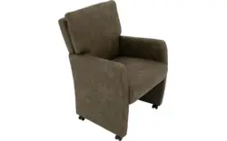 Goossens eetkamerstoel leen groen microvezel - 8205430-02
