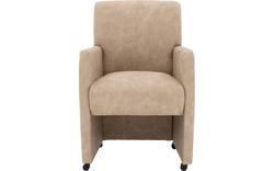 Goossens eetkamerstoel alex beige microvezel - 8205431-02