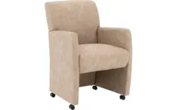 Goossens eetkamerstoel alex beige microvezel - 8205431-02