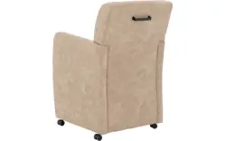 Goossens eetkamerstoel alex beige microvezel - 8205431-02