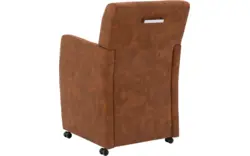Goossens eetkamerstoel alex bruin microvezel - 8205433-02