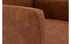Goossens eetkamerstoel alex bruin microvezel - 8205433-02