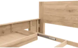 Goossens bedframe bibi onbewerkt eiken - 8205737-03-A