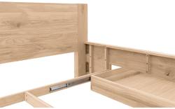 Goossens bedframe bibi onbewerkt eiken - 8205739-01-A