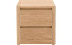 Goossens nachtkastje bibi blank eiken - 8205750-02-A