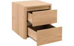 Goossens nachtkastje bibi blank eiken - 8205750-02-A