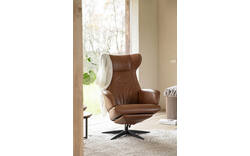 Goossens excellent relaxstoel avec bruin leer - 8210003-01