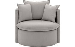 Goossens fauteuil bonne grijs stof - 8210029-B-01
