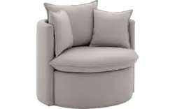 Goossens fauteuil bonne grijs stof - 8210029-B-02