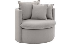 Goossens fauteuil bonne grijs stof - 8210029-B-02