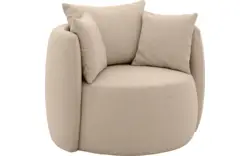 Goossens fauteuil terra beige stof - 8210034-B-02