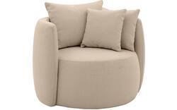 Goossens fauteuil terra beige stof - 8210034-B-02