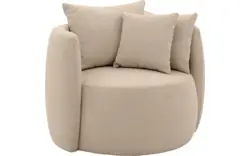 Goossens fauteuil terra beige stof - 8210034-B-02