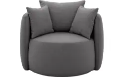 Goossens fauteuil terra grijs stof - 8210035-B-02