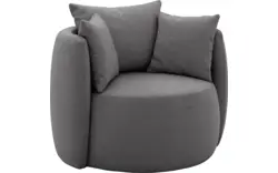 Goossens fauteuil terra grijs stof - 8210035-B-02