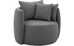 Goossens fauteuil terra grijs stof - 8210035-B-02