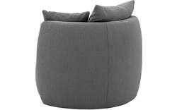 Goossens fauteuil terra grijs stof - 8210035-B-02