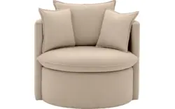 Goossens fauteuil bonne beige stof - 8210037-B-02