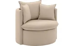 Goossens fauteuil bonne beige stof - 8210037-B-02