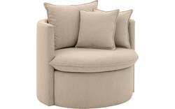 Goossens fauteuil bonne beige stof - 8210037-B-02