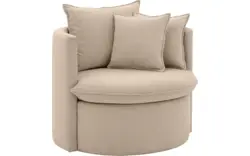 Goossens fauteuil bonne beige stof - 8210037-B-02