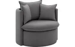 Goossens fauteuil bonne grijs stof - 8210038-B-02
