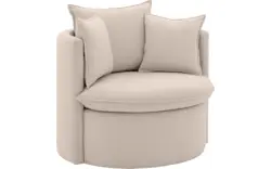Goossens fauteuil bonne beige stof - 8210039-B-02