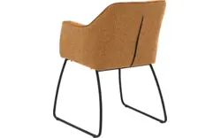 Goossens eetkamerstoel lisbet goud stof - 8210040-01