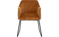 Goossens eetkamerstoel lisbet goud stof - 8210040-01