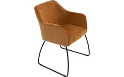 Goossens eetkamerstoel lisbet goud stof - 8210040-01