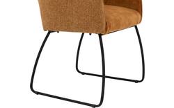 Goossens eetkamerstoel lisbet goud stof - 8210040-01