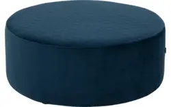 Goossens poef arendal blauw stof - 8210075-05